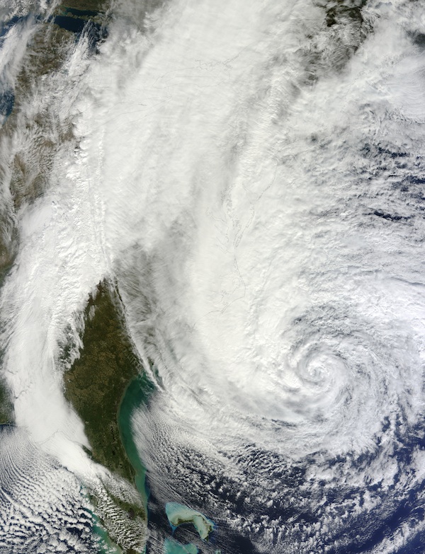 Hurricane Sandy Oct 29 2012 Courtesy of NASA Godard