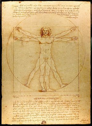 Vitruvian Man, c. 1487, Gallerie dell'Accademia, Venice