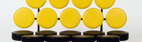 Sofa on view at "Pop Design" exhibition, Vitra Design Museum.