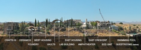 Arcosanti Panorama view. Courtesy of the Cosanti Foundation. 
