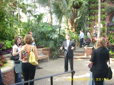 Director Richard Piacentini leads of tour of the Phipps Conservatory & Botanic Garden