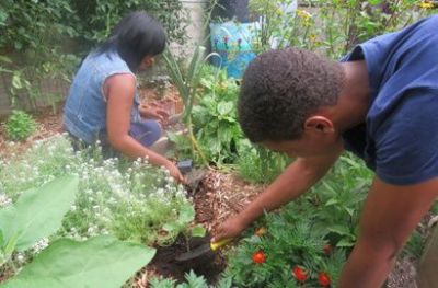 Building community gardens at the Pittsburgh Children's Museum