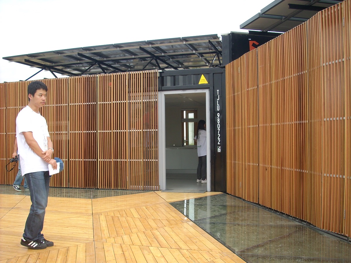 Team China (Tongji University) participated in the 2011 US Solar Decathlon . Their design utilized six recycled shipping containers.