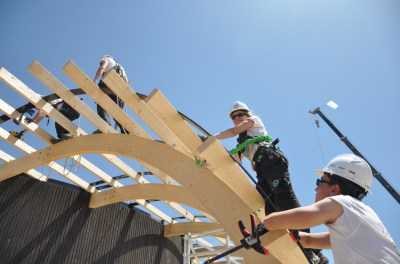 Building Team Sweden's Halo House at Datong Solar Village