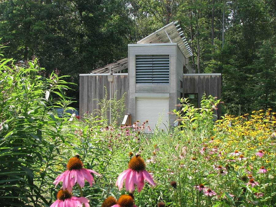 Solar Decathlon House is now installed at Powdermill Nature Reserve as a lab facility. It was designed and built by students at Carnegie Mellon University for the 2007 US Solar Decathlon.