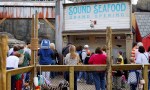 Water's Edge seafood Information booth