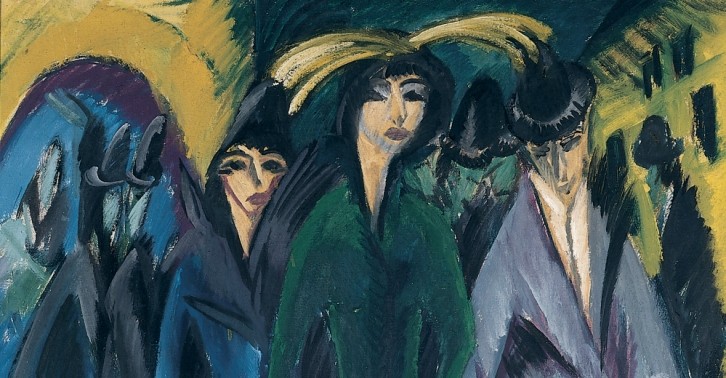 Frauen auf der Strasse Ernst Ludwig Kirschner, 1915, Von de Heydt Museum Wuppertal