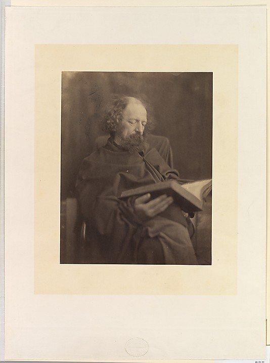 Alfred, Lord Tennyson Reading, Julia Margaret Cameron. Collection of the Metropolitan Museum of Art