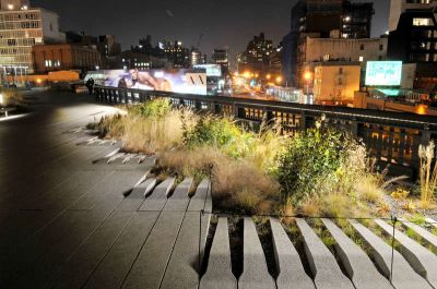 High Line at Night, Courtesy Parks Department, NY City Government