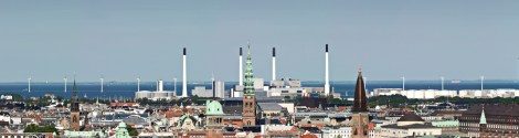 Copenhagen waterfront - check out the windpower