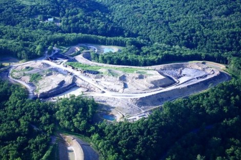 Aerial picture of reclamation site