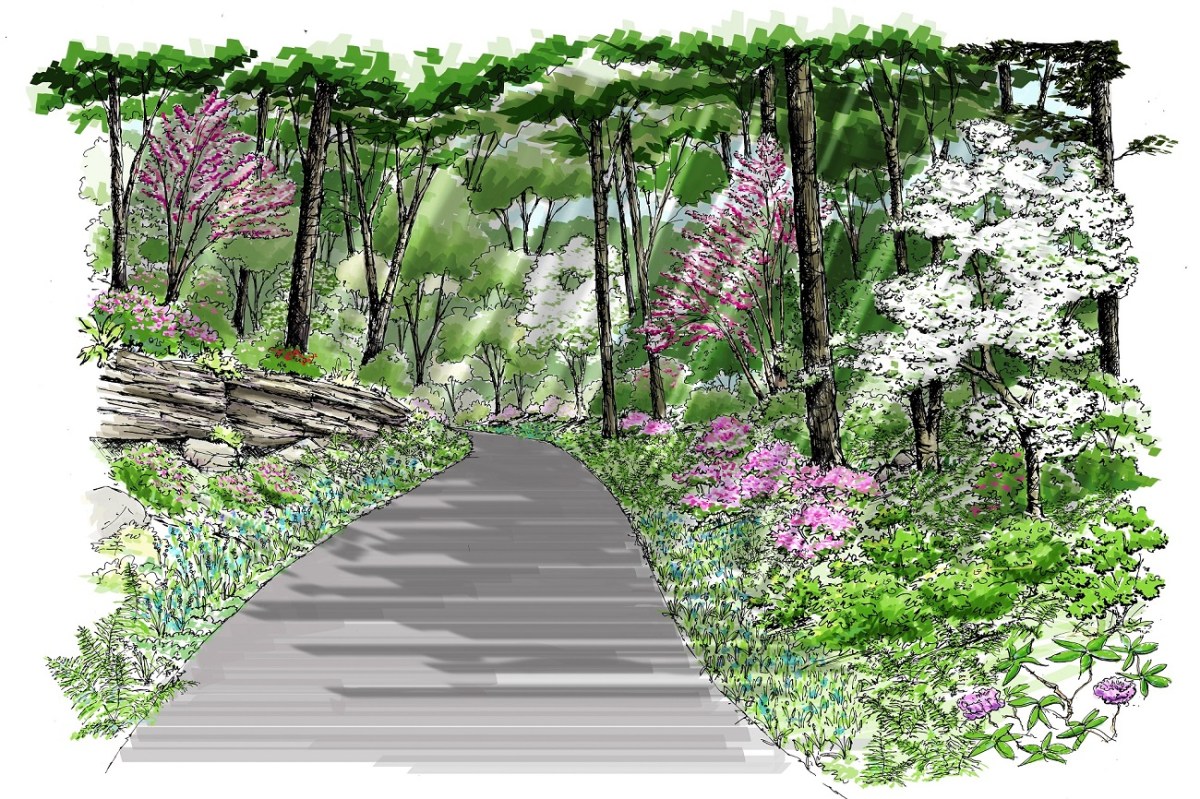 Entrance Road Rendering by MTR