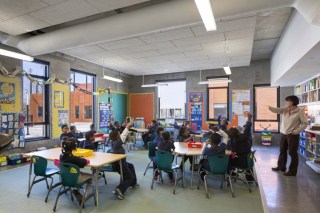 Look at all the natural light in the classroom. Courtesy of Rogers Partners