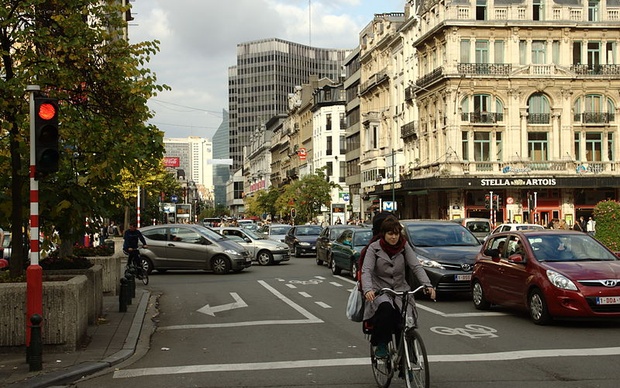 Brussels traffic. Courtesy of wikipedia commons