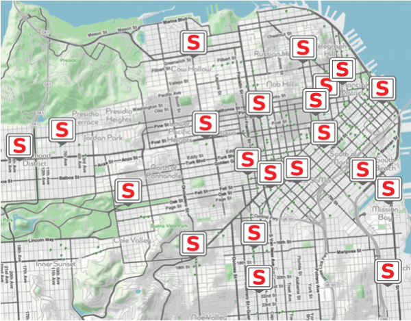 Scoot Parking Stations