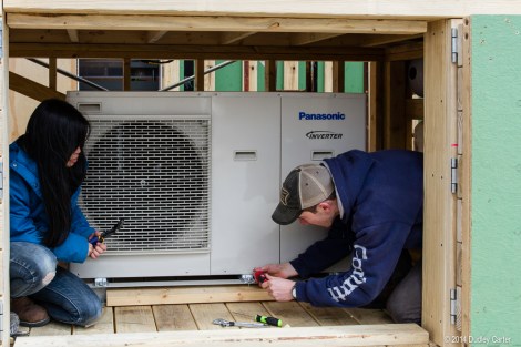The inverter gets checked out (converts from DC to AC power)