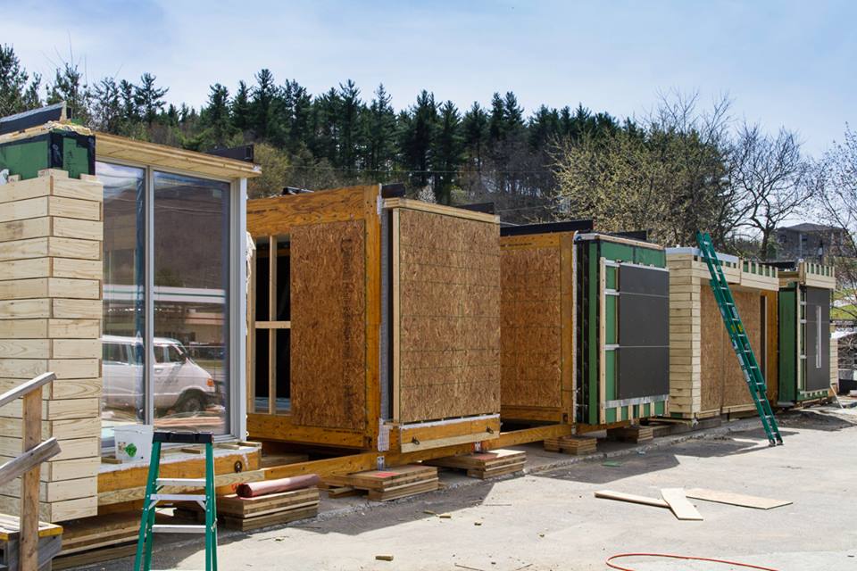 Modules were prepared for shipping to France