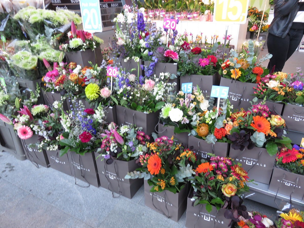 Freshcut flowers are made into ready-to-go bouquets