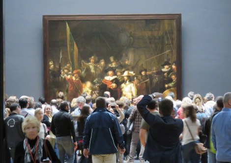 Centerpiece of the renovated Rijksmuseum in Amsterdam, The Nightwatch by Rembrand. The 12-year, multi-million-dollar renovation was completed in 2013.