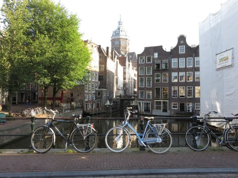 Amsterdam  Canal with bikes near Vredenburgersteeg. Photo by Bobbie Faul-Zeitler