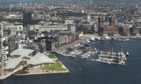 Astrup Fearnley Museum on the Oslo waterfront