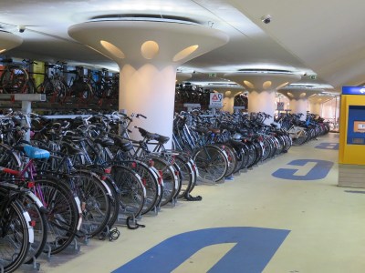 Mammoth bicycle garage in Houten (about 35 mins from Amsterdam)