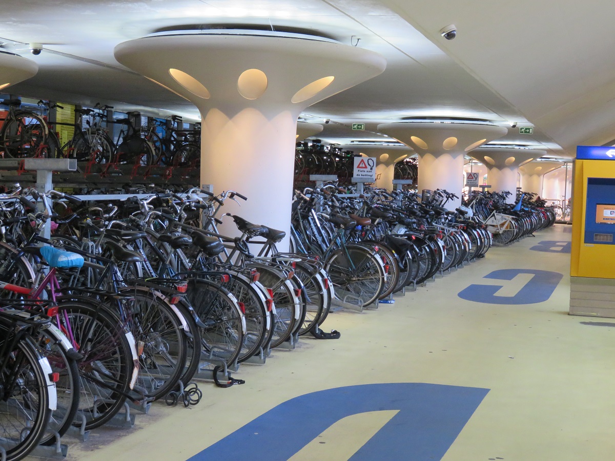Mammoth bicycle garage in Houten (about 35 mins from Amsterdam)
