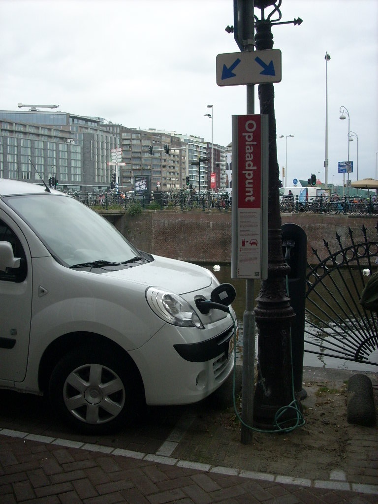 On-street charging station in Amsterdam