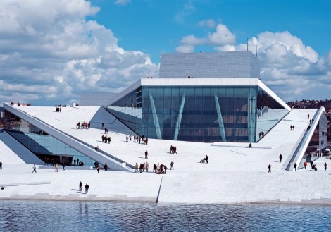 Oslo Opera House designed by Snohetta