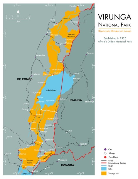 Virunga National Park Map
