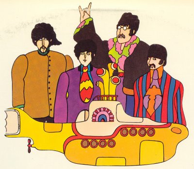 Who can forget Milton Glaser's designs for The Beatles' Yellow Submarine. (Copyright Milton Glaser)