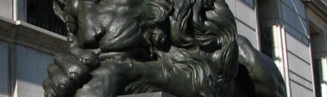 The Canova lions in bronze at The Corcoran Gallery of Art Washington DC