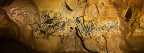 Lion Panel of the Cave Chauvet d'Arc (lions at right). National Geographic was granted rare permission to photograph the cave for its January 2015 issue. Photos by Stephen Alvarez.