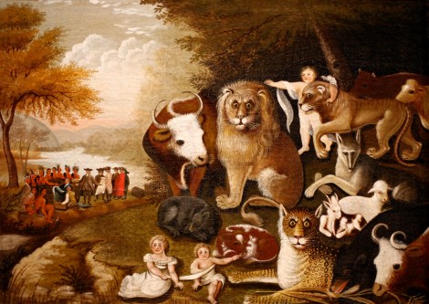 The Peaceable Kingdom Edward Hicks. Courtesy of the Brooklyn Museum.