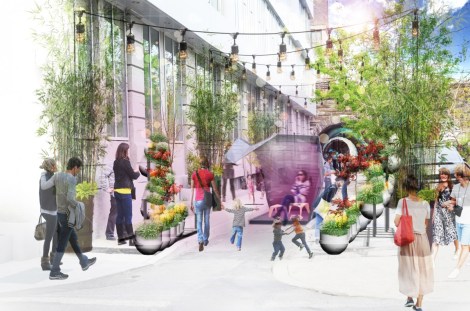 One of 10 interactive installations along Pearl Street Passage is part of this year's Philadelphia design week.