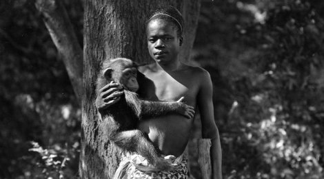 Ota Benga at the Bronx Zoo in 1906 Credit Wildlife Conservation Society