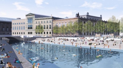 Artist rendering of Flussbad Canal in Berlin