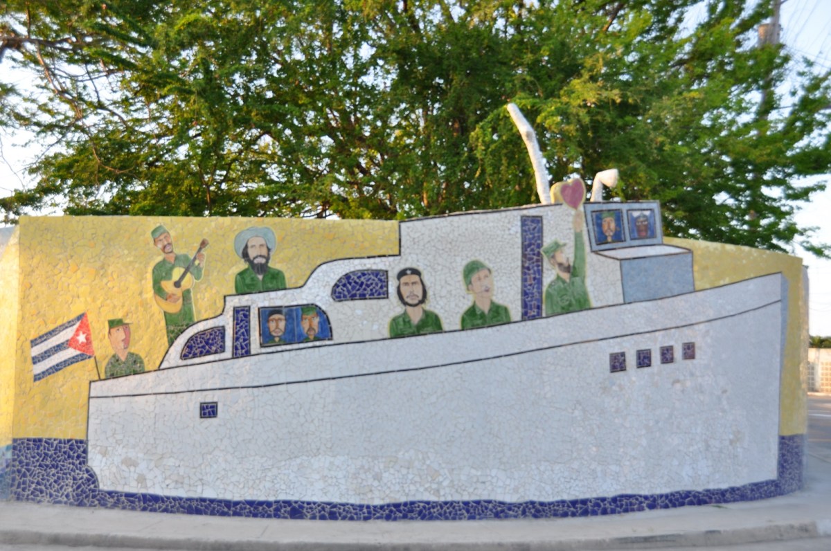 At "Fusterlandia," artist Jose Fuster creates an homage to Fidel, Che and others who took part in putting down the Bay of Pigs Invasion. Fusterlandia includes some 80 buildings and walls in Jaimanitas, and is still a work in progress.