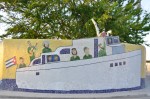 At "Fusterlandia," artist Jose Fuster creates an homage to Fidel, Che and others who took part in putting down the Bay of Pigs Invasion. Fusterlandia includes some 80 buildings and walls in Jaimanitas, and is still a work in progress.