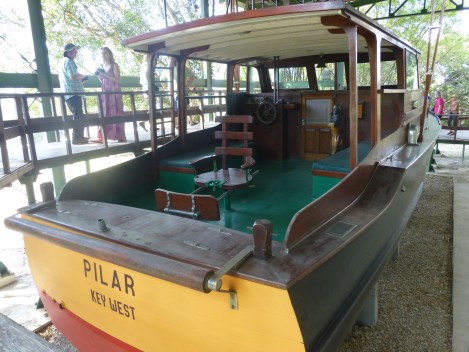 The “big chair” on the Pilar (a 38-foot marlin-hunting boat) owned by Ernest Hemingway. Fidel joined Hemingway for an outing and caught a huge marlin. Photo courtesy of Meg Maguire