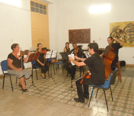 String ensemble performs in Cienfuegos. Photo by Meg Maguire