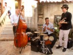 Music is everywhere in Cuba! Here a trio entertains at dinner. Photo courtesy of Meg Maguire
