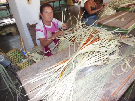 Basket weavers in Trinidad