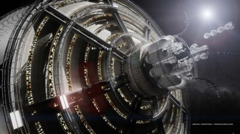 Design for the Kaplana One space colony, exterior Photo Bryan Versteeg