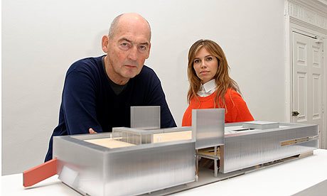 Rem Koolhaas/OMA with the Garage museum's founder