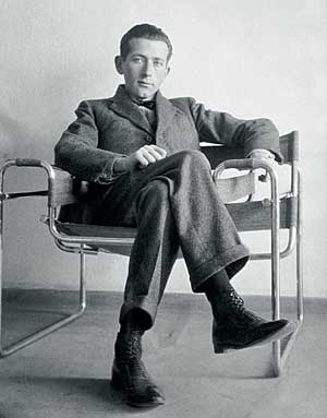 Marcel Breuer in his own chair, the Wassily chair