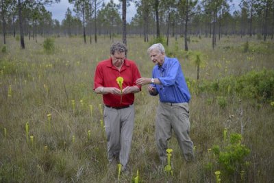 Dr. Edward O. Wilson (right),scientist, humanitarian and author of 30+ books. Photo courtesy of Carlton Ward