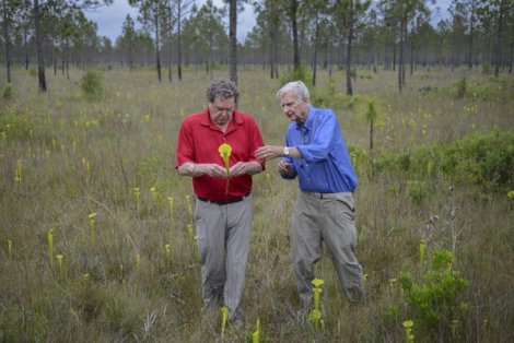 Dr. Edward O. Wilson (right),scientist, humanitarian and author of 30+ books. Photo courtesy of Carlton Ward