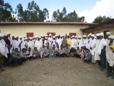 Group shot Coptic Church project Ethiopia