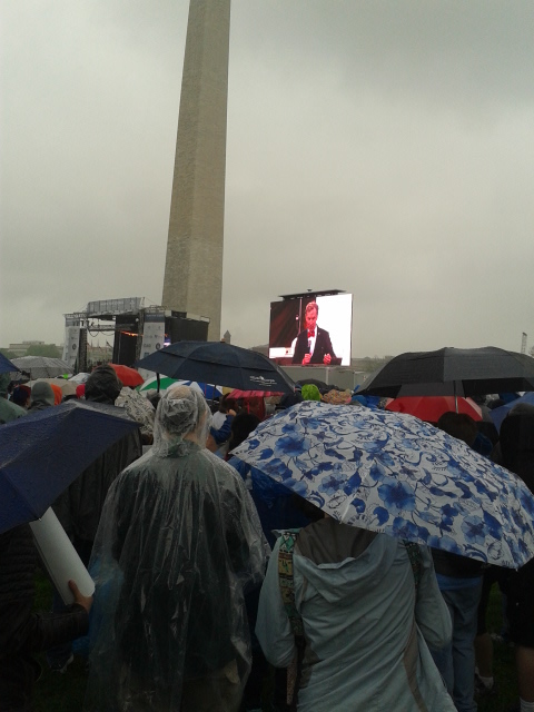 Bill Nye, the science guy, was among the speakers at the rally before the DC March for Science. He was a huge hit with the crowds, which numbered in the many thousands!